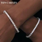 Lab-Created Diamond Alternative | 3mm 4mm 5mm Moissanite Tennis Bracelet