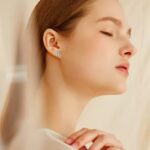 TENCARATS Moissanite Stud Earrings in 925 Sterling Silver – Classic Round Cut, Brilliant Sparkle for Daily Wear