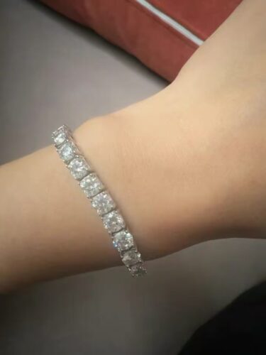 Lab-Created Diamond Alternative | 3mm 4mm 5mm Moissanite Tennis Bracelet photo review