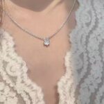 TEN CARATS S925 Sterling Silver VVS1 Moissanite Classic Women's Necklace Birthday Party Gift GRA Certified Jewelry photo review