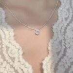 TEN CARATS S925 Sterling Silver VVS1 Moissanite Classic Women's Necklace Birthday Party Gift GRA Certified Jewelry photo review