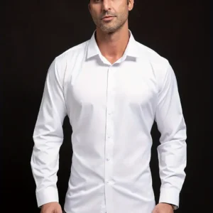 Chemise homme à effet soyeux, sans repassage