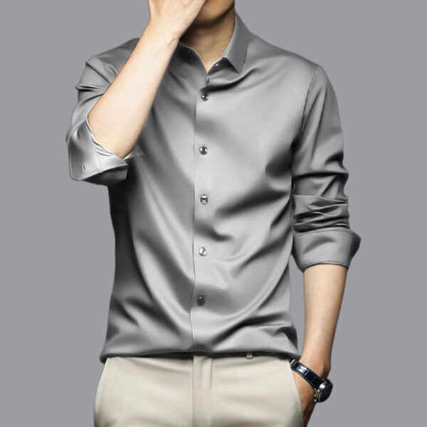 Kemeja Pria Silky Premium – Elegan, Slim Fit, Anti Kusut & Nyaman Dipakai